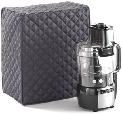 Covermates Keepsakes Blender Cover – Quilted Appliance Protector for Food Processors – Dust & Stain Resistant, Washable Slip‑On Design for Countertop Storage, Slate