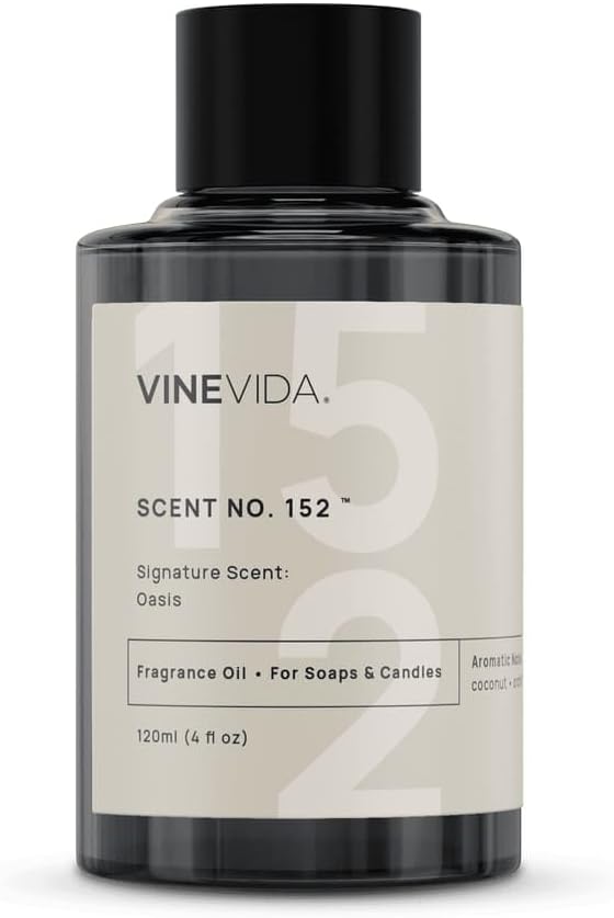 VINEVIDA [4 oz] Oasis; Fragrance Oil for Candle Making and Soap Making - Premium Candle Scents for Soy Candles
