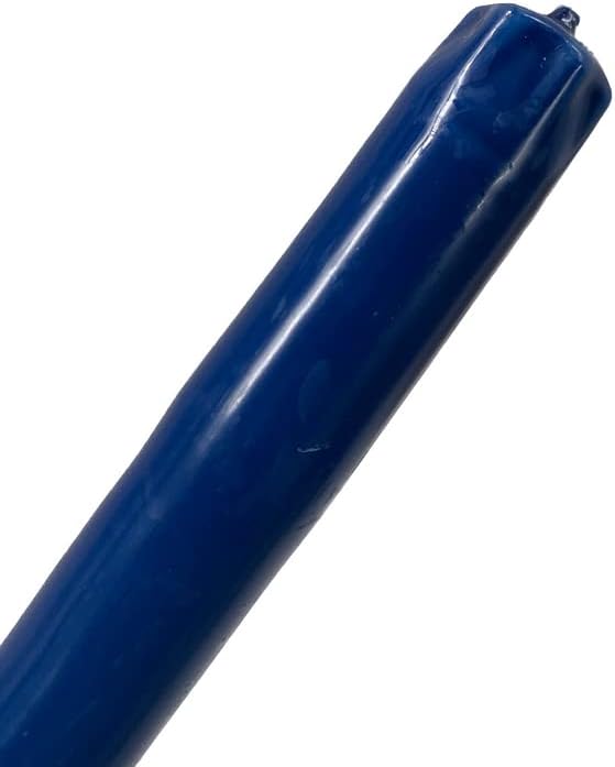 D'light Online Elegant 10" Unscented Cobalt Blue Taper Candles, Premium Quality Hand-Dipped Tapered Candles, Dripless and Smokeless - Set of 12 Individually Wrapped (10 Inch, Cobalt Blue)