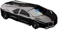 Dual Arc Plasma Lighter - Windproof, Touch-Start with LED Light, USB Rechargeable, Car Shape, Novelty Electric Lighter (Black)