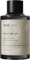 VINEVIDA [4oz] Cedarwood & Amber Fragrance Oil for Candle Making and Soap Making - Premium Candle Scents for Soy Candles