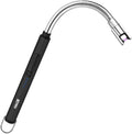Candle Lighters USB Rechargeable Arc Electric Lighter with 360° Flexible Neck for Candle BBQ Camping (Black)