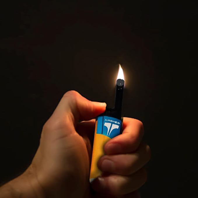 Kasher EZ Reach Candle Lighter with Candle Tool - Extended Wand - Ideal for Lighting Scented Candle Jar, Camping, Outdoor, and BBQ - Pack of 2 (Blue)