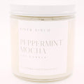 River Birch Candles Peppermint Mocha Scented Candle | Premium, All-Natural, Non-Toxic, Soy Candles | 16oz 90 Hr Burn Time | Cozy Relaxing Gifts for Home