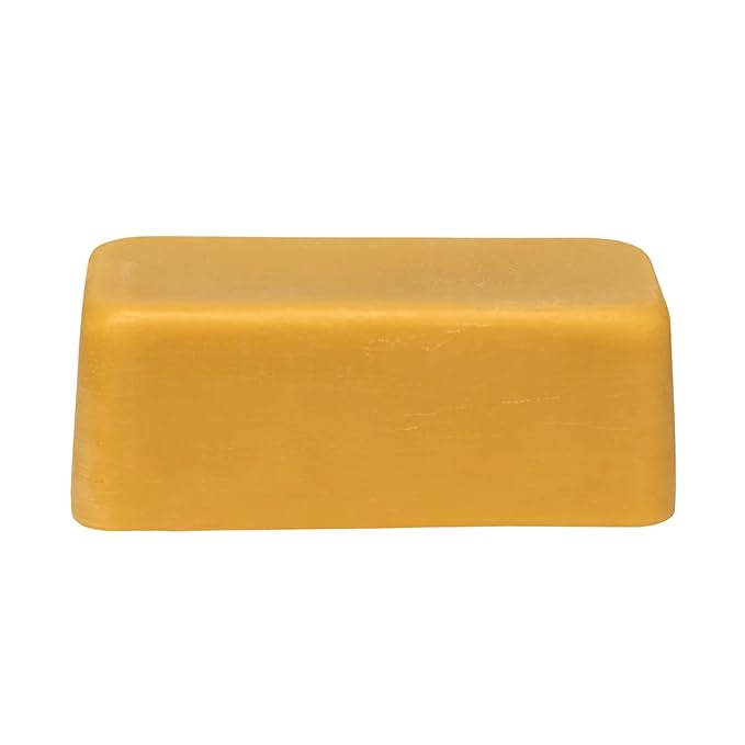 The Beeswax Co Pure Texas Beeswax Block - Ultra Clean - Naturally Filtered & Honey Scented - Premium Food Grade Yellow Bees Wax for Candles, Butcher Blocks, Etc - Organic Bee Wax Bars - 5lb