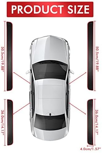 4 Pcs Door Sills for Sonata SEL 2024,Threshold Footplate Kickplates Doorsills Guard Protector Plate Shield Sillstrip Kickplate Strips Scuff