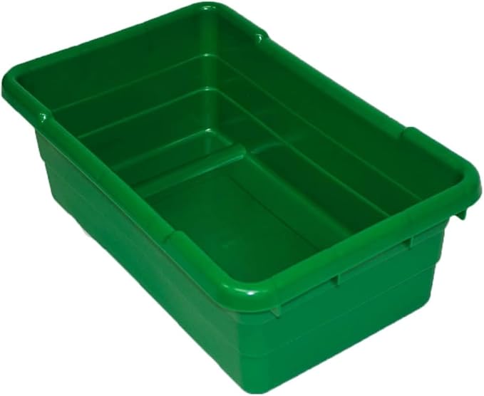 ULTRASOURCE Food Approved Bus Totes/Meat Lug (6 Pack, Green)