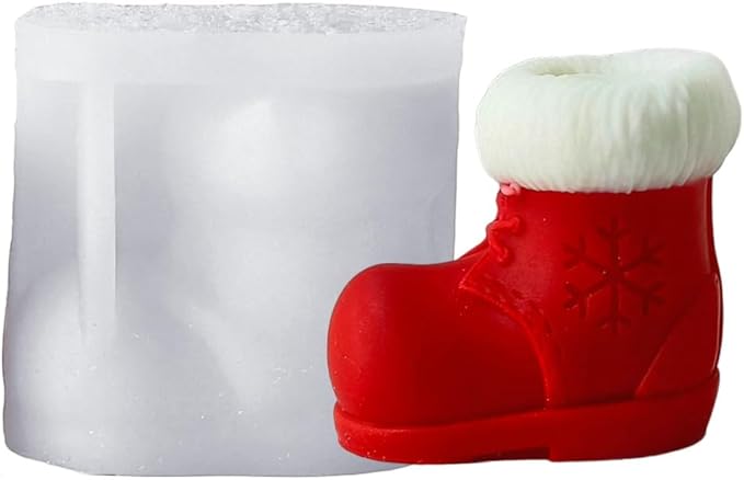 Boots Silicone Molds, Shoes Candle Mold for Soap Soy Wax DIY Handcraft, Boots Resin Molds Gift Wedding Party Home Dinner Festive Days Car Decoration