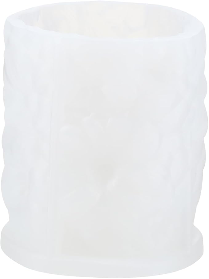 XIAOSHUI Flower Cylinder Candle Mold Lily Flower Pillar Resin Casting Silicone Molds for Candle Making Aromatherapy Candles Gypsum Clay Craft Candle Home Decorate