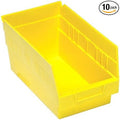 QUANTUM STORAGE SYSTEMS QSB208YL STORE-MORE Part Organizer Yellow Bins 18" L x 9" W x 6" H 10 Pack