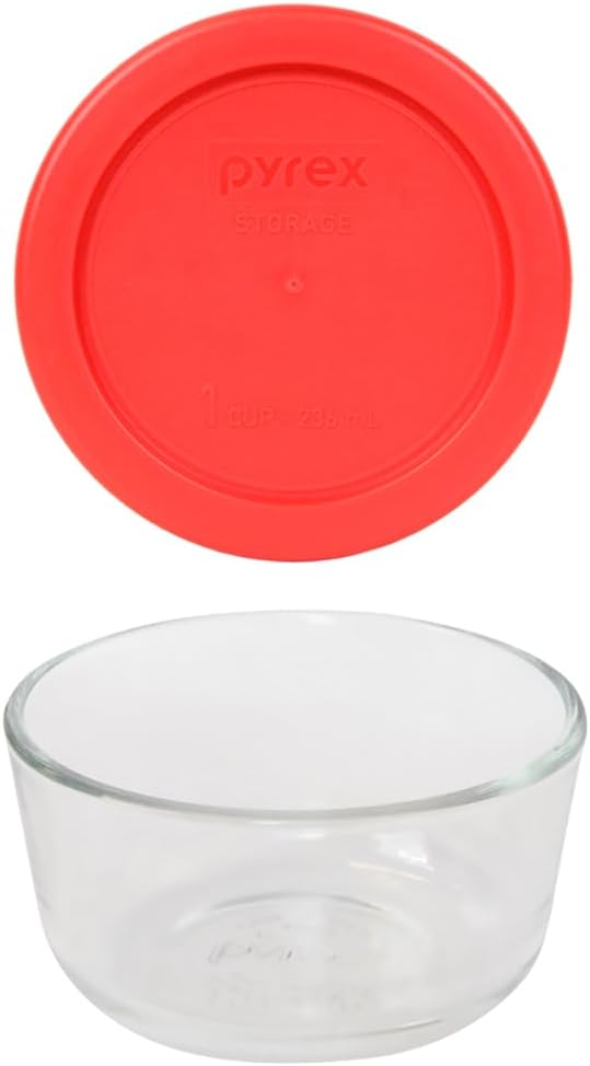 Pyrex Simply Store 8-Piece Glass Food Storage Set (4 vessels and 4 lids), standard packaging