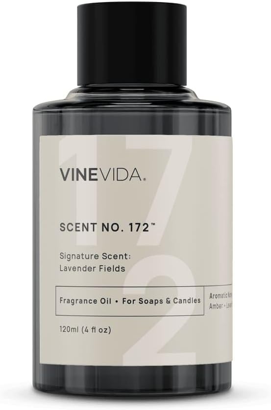 VINEVIDA [4 oz] Lavender Fields; Fragrance Oil for Candle Making and Soap Making - Premium Candle Scents for Soy Candles