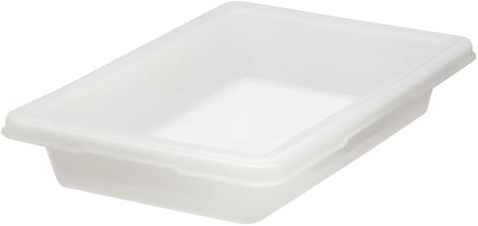 Rubbermaid Commercial Products Food Storage Box, 2 Gallon Capacity, White, for Restaurant/Kitchen/Cafeteria