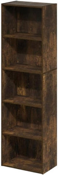 Furnifact Amber Pine Bookcase with Classic Design, Durable Wood Construction, Spacious Shelving, and Versatile Style, Perfect for Living Room or Office use