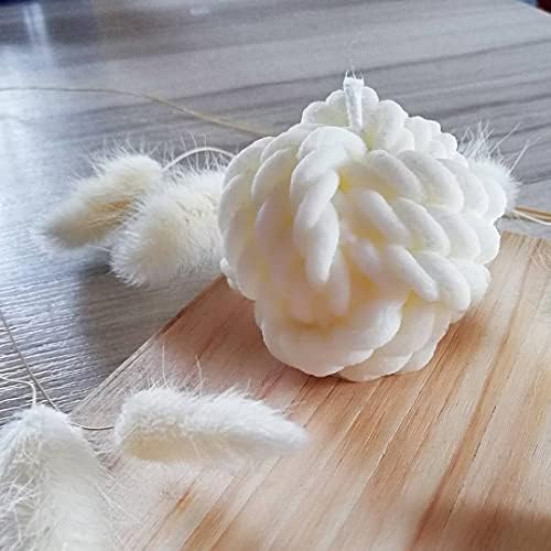 2-Pack Silicone Molds: 3D Candle Molds, Yarn Ball Molds (Coarse & Fine), Fondant Mold for Candle & Baking
