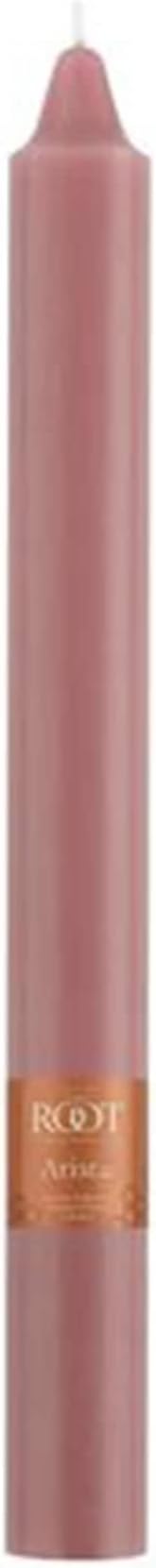Root Candles Unscented Dinner Candles Premium Beeswax Blend Boxed Candle Set, 9-Inch, Dusty Rose, 12-Count