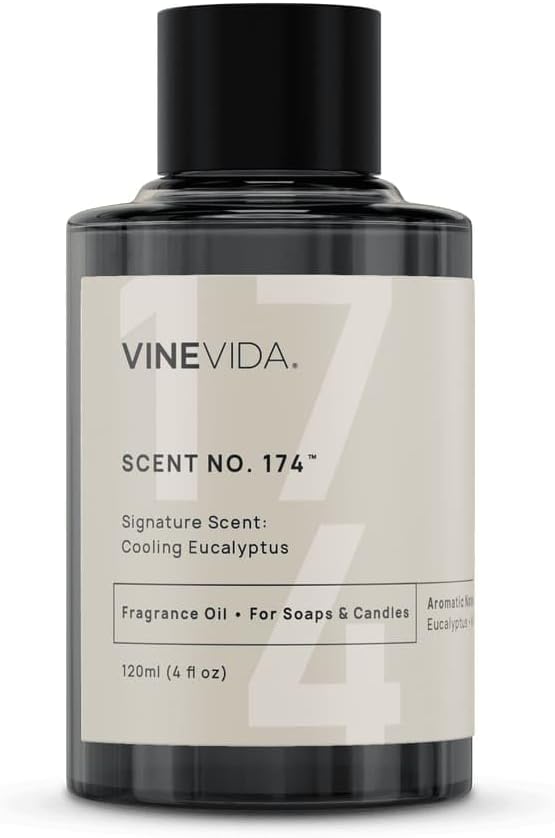 VINEVIDA [4 oz] Cooling Eucalyptus; Fragrance Oil for Candle Making and Soap Making - Premium Candle Scents for Soy Candles
