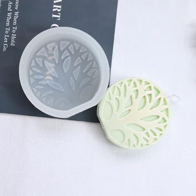 Cestony 3D Tree of Life Silicone Molds for Making Candle Resin Pillar Aromatherapy Gypsum Wax Soap Flower Specimen Clay Craft