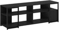 Furnifact Americano/Black Modern TV Stand for up to 65 Inch TVs, Metal and Wood Construction, Stylish and Durable Living Room Storage Solution