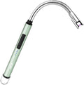 Candle Lighters USB Rechargeable Arc Electric Lighter with 360° Flexible Neck for Candle BBQ Camping (Green)