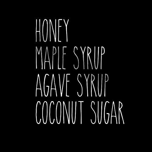 by Imagnt Stickers Honey Coconut Sugar Maple Syrup Agave Syrup - Decals for Kitchen containers organizing Labels Inspired by Rae Dunn Select Color (Silver Metallic, Letter Height - 1.5 inches)