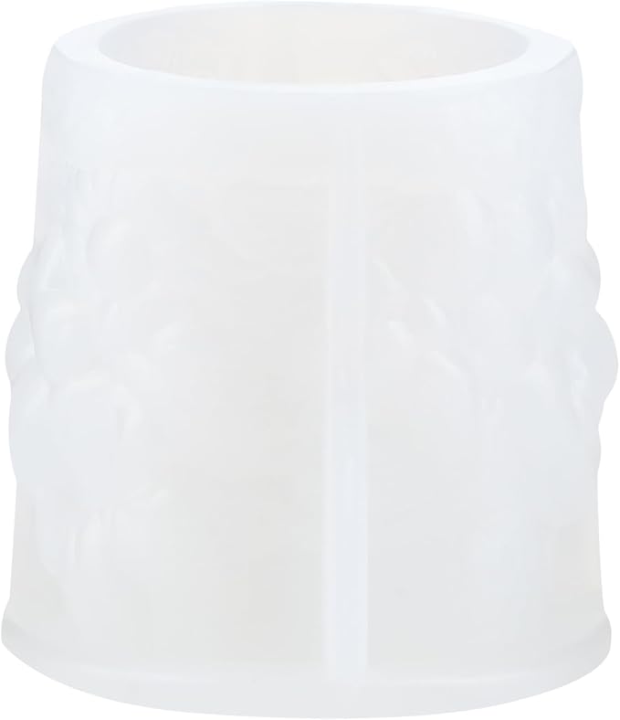 XIAOSHUI Flower Cylinder Candle Mold Rose Daisy Cylinder Silicone Candle Mold Flower Pillar Resin Casting Molds for Candle Making Aromatherapy Candles Gypsum Clay Craft Candle Home Decorate