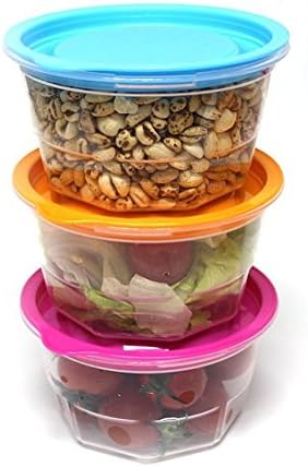 KEEPBOB 8 Piece Rice and food saving container/microwave safe/freezer safe/BPA free (Large)