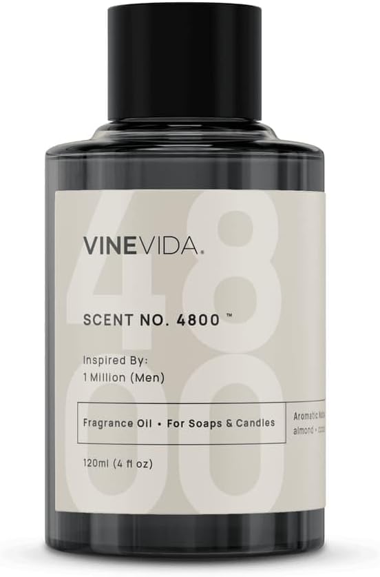 VINEVIDA [120mL] Scent No. 4800 Inspired by One Million (Men) Fragrance Oil for Candle Making & Soap Making - Made in USA