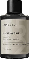VINEVIDA Scent NO. 3512 Fragrance Oil - 120mL (4oz) - Inspired by: Aqua di Fiori (Women) Fragrance Oil for Candle Making - Made in USA Candle Scents Scents for Soap Making