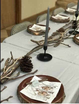 D'light Online Elegant 12" Unscented Slate Gray Taper Premium Quality Candles Hand-Dipped, Dripless and Smokeless - Set of 12 Individually Wrapped (Slate Grey)