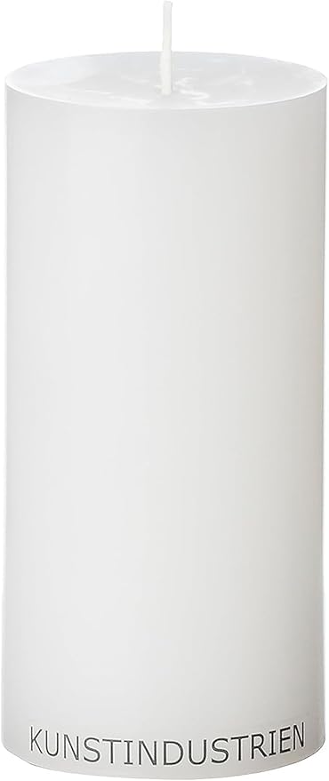 White Pillar Candles, Handmade in Europe, 6 Pack – RSPO Certified, Dripless & Smokeless Velas, Long Burning Candles 45 Hours per Large Candle, Unscented Candle Set (6 pcs, Ø 2.4 in x H 4.7 in, White)