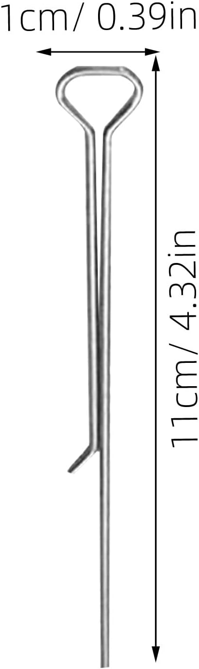 MAGICLULU Candle Wick Centering Clips 12Pcs Carbon Steel Wick Holders for DIY Candle Making Fixing Tool Compatible with Various Container Shapes 4.33In Length