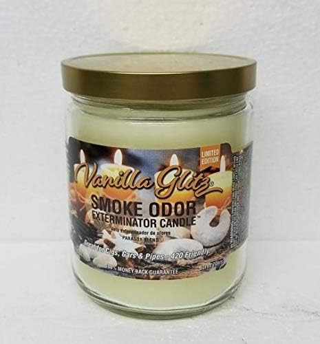 Smoke Odor Exterminator 13 oz Jar Candles Blue Serenity, Assortment (6) Includes Blue Serenity, HoliBlaze, Nag Champa, Vanilla Glitz, Woodstock & Sandalwood.