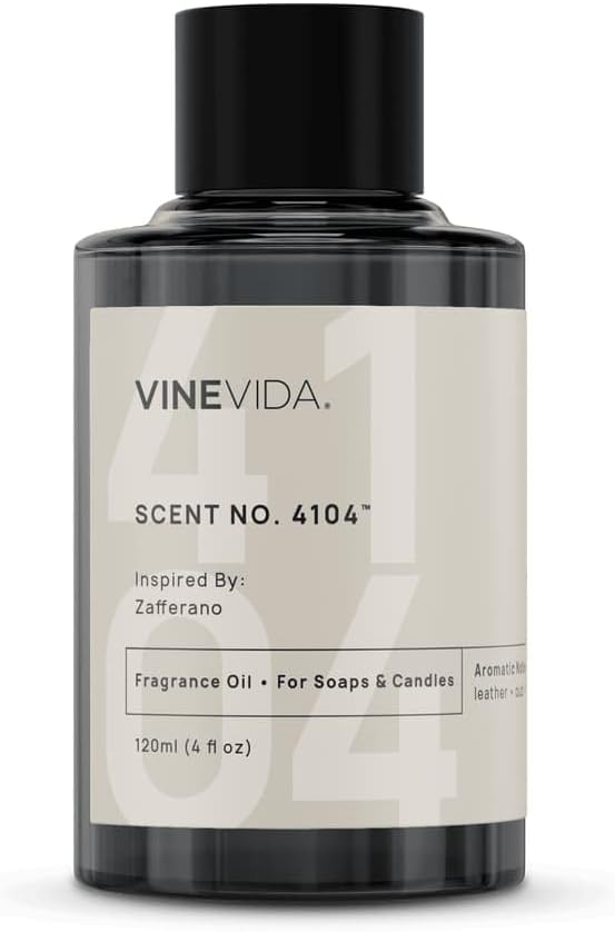 VINEVIDA [120mL] Zafferano Fragrance Oil for Candle Making - Natural Candle Oil Scents - Soap Making Essential Oil - Made in USA