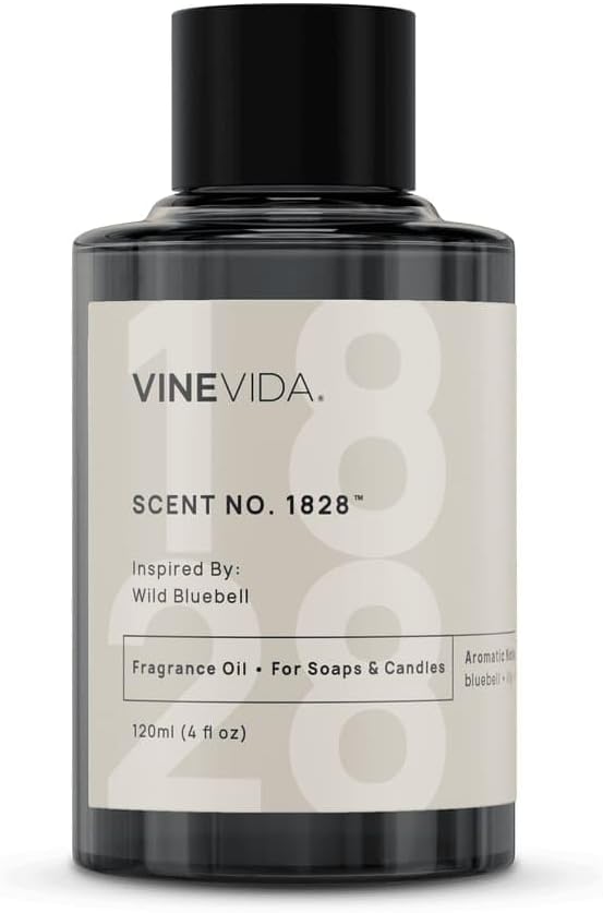 VINEVIDA [120mL] Wild Bluebell Fragrance Oil for Candle Making - Natural Candle Oil Scents - Soap Making Essential Oil - Made in USA