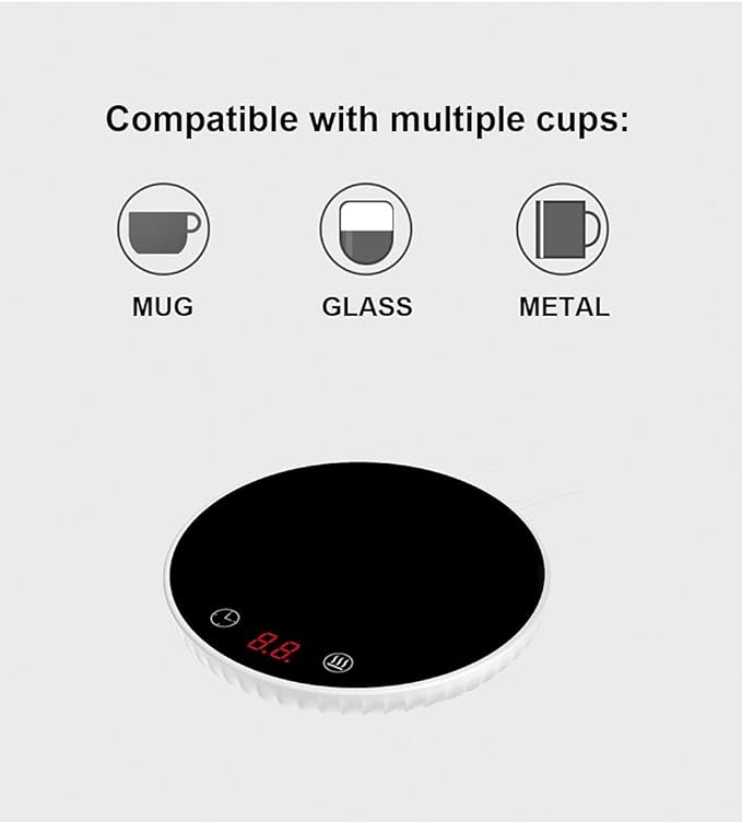 Candle Warmer, Coffee Mug Warmer, Warmer Plate for Wax, Jar, Desktop Cup Warmer Plate, Gift for Women