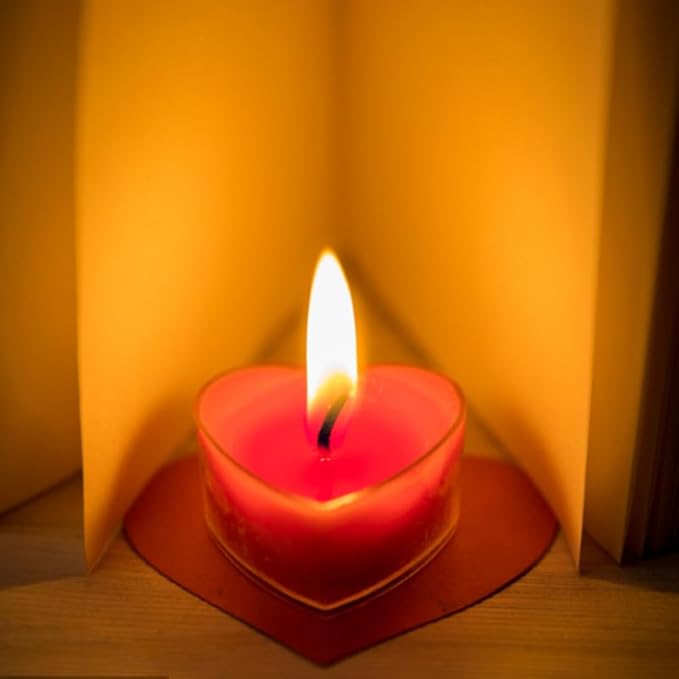 Candle Making Accessories Kit with 25 Heart Shaped Candle Wicks and Plastic Wick Holders for DIY Paraffin Beeswax Crafting