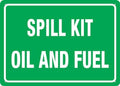 Spill Kit Oil And Fuel Sign Outdoor Signs Aluminum 12X8 Inch Uv Ink Printed For House And Business