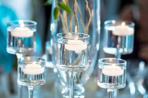 D'light Online Large White Floating Candles 3 Inch Wax Discs for Events, Weddings, Spa, Home Decor, Special Occasions, Cylinder Vases, Centerpieces, Pool and Holidays (Large - 3" (Set of 24), White)