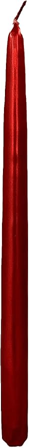 D'light Online Premium Quality 12" Metallics Taper Candles - Unscented, Dripless and Smokeless for Christmas Decor, Holiday Dinners and Festive Parties - Set of 12 (12 Inch, Lustrious Metallics)