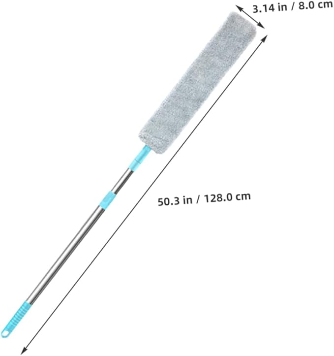 1set Spiderweb Cleaning Duster Bendable Multi-Functional Dusting Tool for Home Ceiling Fans and Hard Reach Corners Includes Handle and Washable Cloth