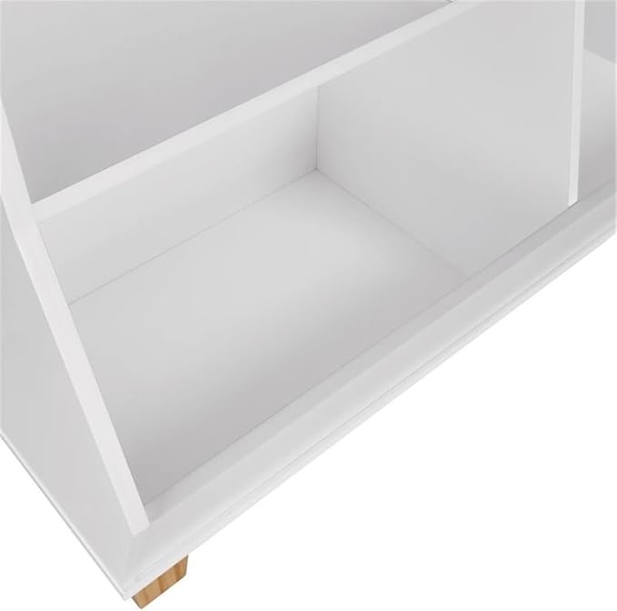 RiverRidge Catch-All Kids Toy Organizer with 3 Cubbies and 2 Storage Bin Compartments - 35 Inch Wide White Kids Room Decor Toy Organizers and Storage Bins