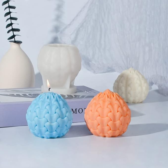 Cestony 3D Seed of Life Candle Silicone Molds for Making Candle Resin Pillar Aromatherapy Gypsum Candles Wax Soap Flower Specimen Clay Craft