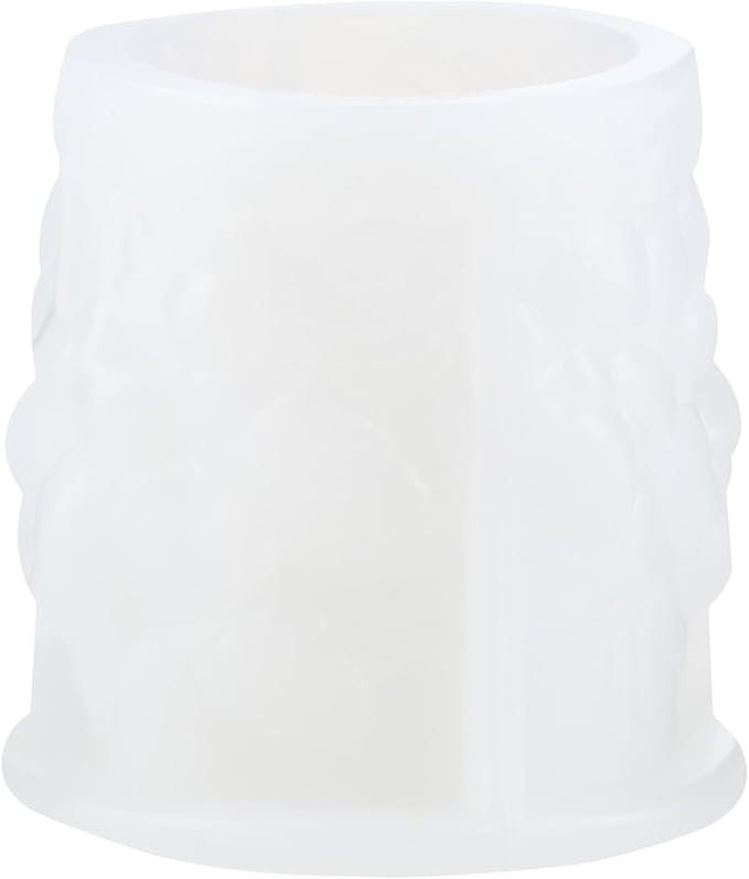 XIAOSHUI Flower Cylinder Candle Mold Rose Daisy Cylinder Silicone Candle Mold Flower Pillar Resin Casting Molds for Candle Making Aromatherapy Candles Gypsum Clay Craft Candle Home Decorate