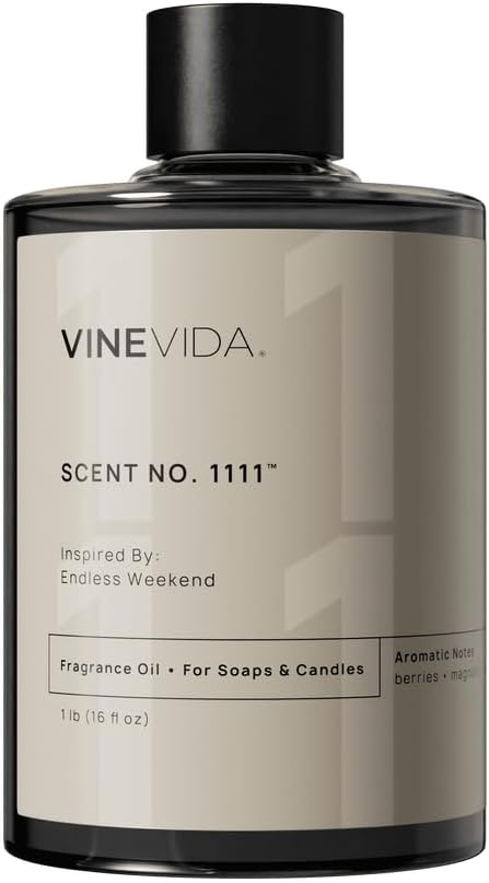 VINEVIDA [16oz] Endless Weekend Fragrance Oil for Candle Making - Made in USA Scents for Soap Making - Natural Candle Fragrance Oil
