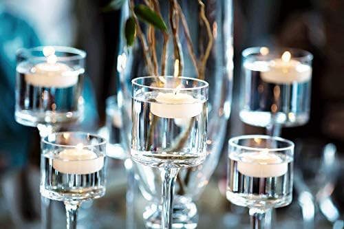 D'light Online Large Set of 72 Off White 3 Inch Floating Candles for Events, Centerpieces at Weddings, Spa, Pool, Home Décor, Cylinder Vases and Holiday Decorations - (Pale Ivory)