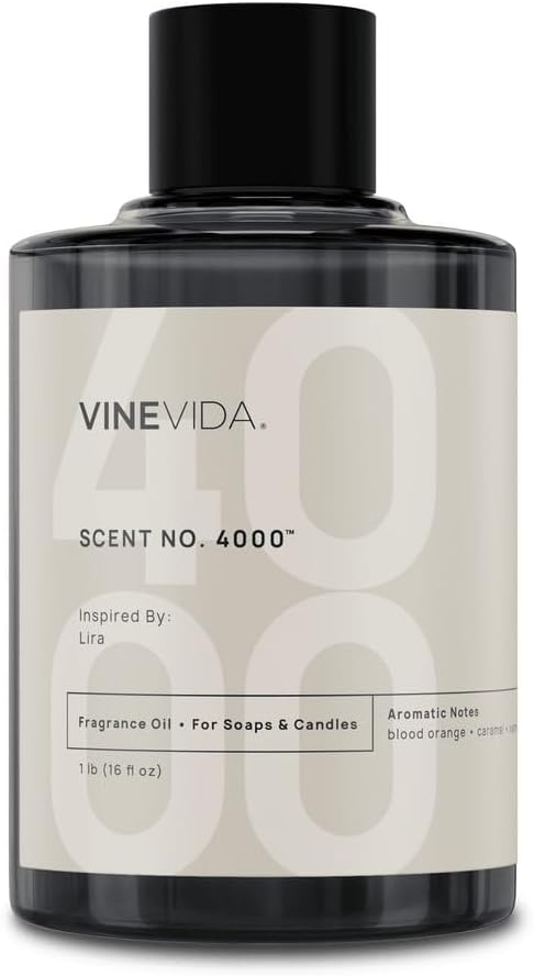 VINEVIDA [16oz] Lira Fragrance Oil for Candle Making - Natural Candle Oil Scents - Soap Making Essential Oil - Made in USA