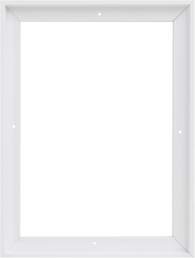 Pixy Canvas 20x30 inch Floater Frame for Canvas Paintings, Wood Panels, Canvas Panels & Stretched Canvas Boards. Floating Frame fits 5/8", 3/4" & max 7/8" Deep Artwork (White, 20 x 30 inch)