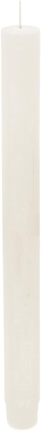 Spaas 12 x 12 Rustic Unscented Household Candles, Paraffin Wax White, D 21 mm x H 250 mm