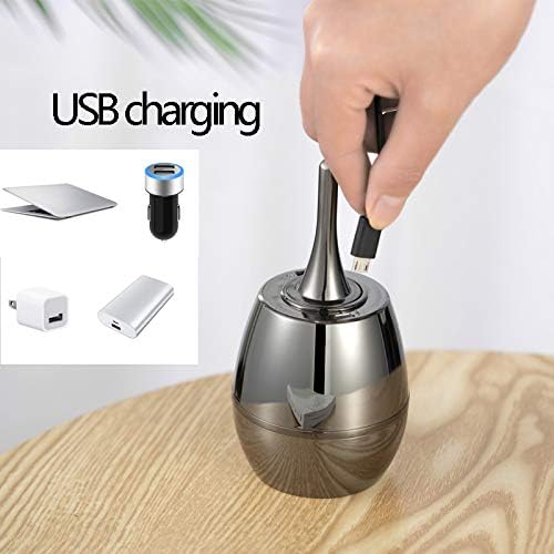 Permanent Match,Ten Thousand Match Lighter,The Forever Lighter,Matchstick Fire Starter Kerosene Refillable Lighter,Chargeable Electronic Lighter Great Gift for Father Husband Boyfriend,No Oil (Black)